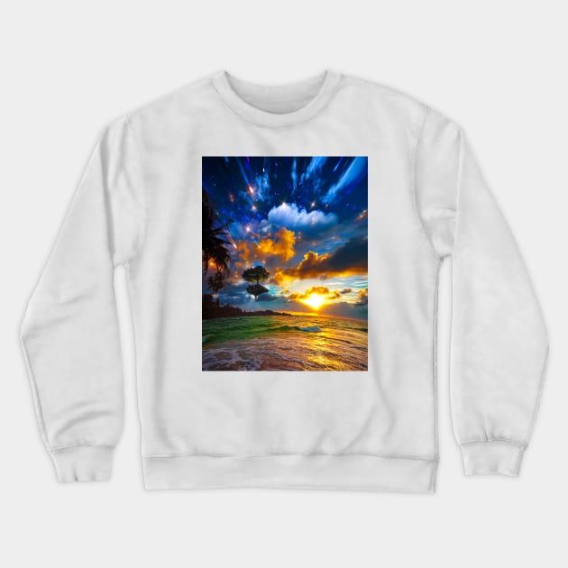 Coastal Crewneck Sweatshirt by LumiFantasy